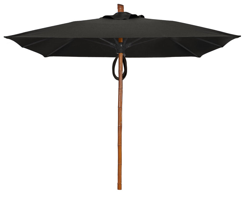 FiberBuilt Bambusa Center Pole Square Umbrella-Patio Pelican