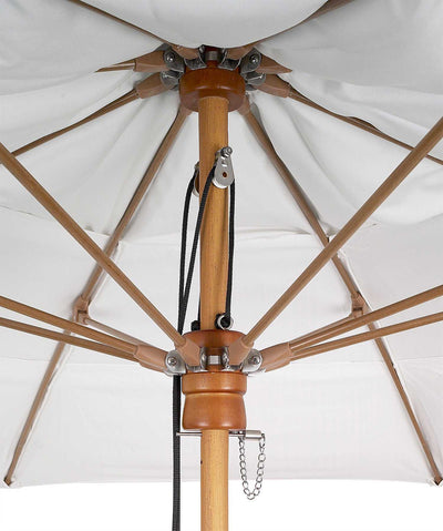 FiberBuilt Bridgewater Center Pole Octagon Umbrella-Patio Pelican