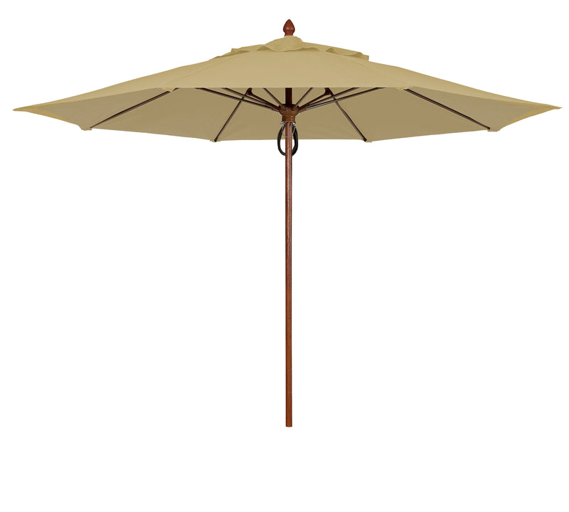 FiberBuilt Bridgewater Center Pole Octagon Umbrella-Patio Pelican