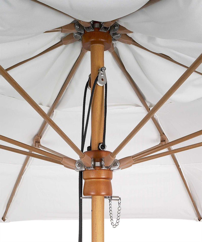 FiberBuilt Bridgewater Center Pole Square Umbrella-Patio Pelican