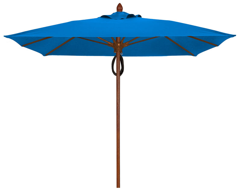 FiberBuilt Bridgewater Center Pole Square Umbrella-Patio Pelican
