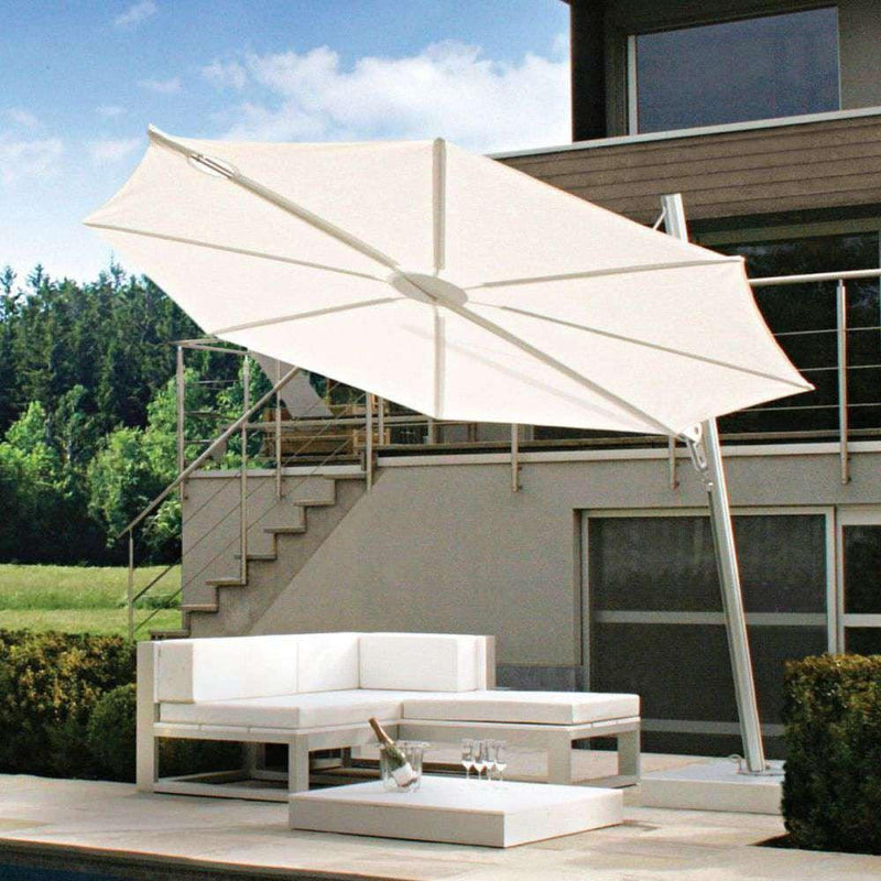 FiberBuilt Edge Offset Umbrella-Patio Pelican