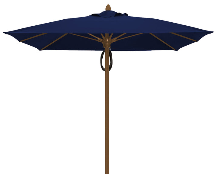 Fiberbuilt 6' Prestige Square Market Umbrella Frame Finish: Champagne Bronze, Fabric: Black
