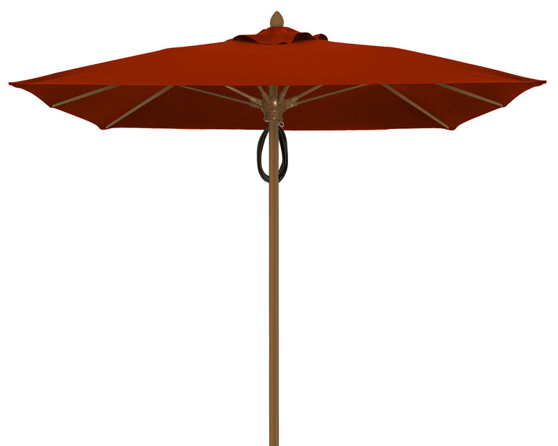 FiberBuilt Riva Center Pole Square Umbrella-Patio Pelican