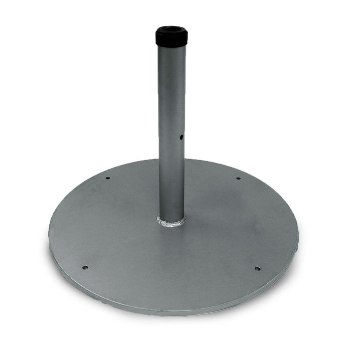 FiberBuilt Steel Patio Umbrella Base Silver / 85 lbs / 1.5