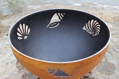 Fire Pit Art Beachcomber-Patio Pelican