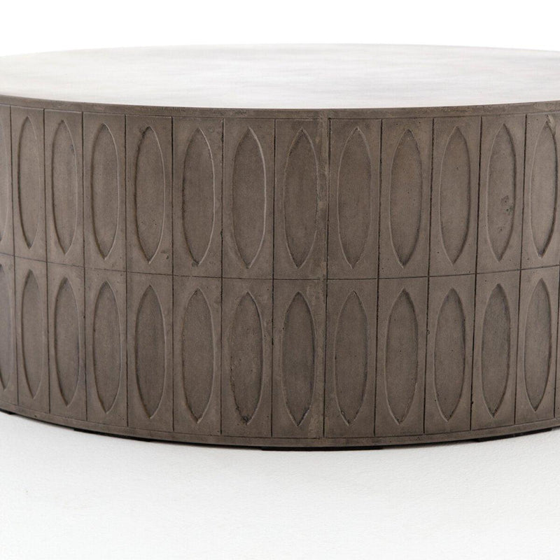 Four Hands Colorado Drum Coffee Table-Patio Pelican