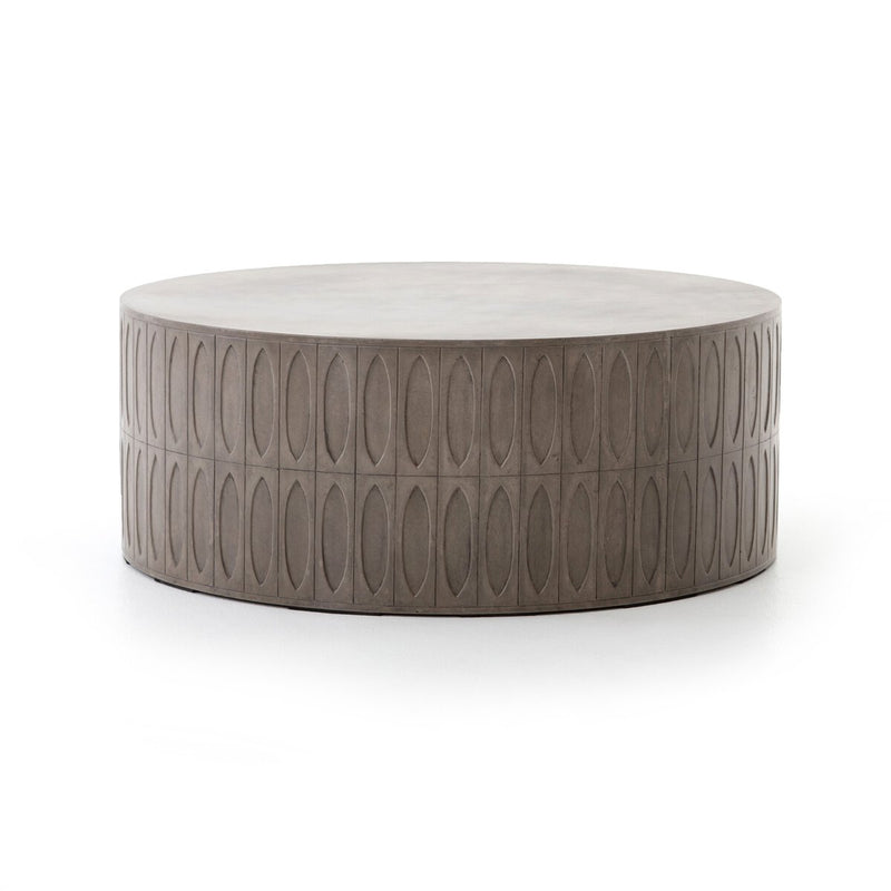 Four Hands Colorado Drum Coffee Table-Patio Pelican