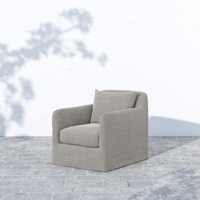 Four Hands Dade Outdoor Slipcover Swivel Chair-Patio Pelican