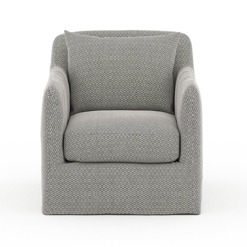 Four Hands Dade Outdoor Slipcover Swivel Chair-Patio Pelican