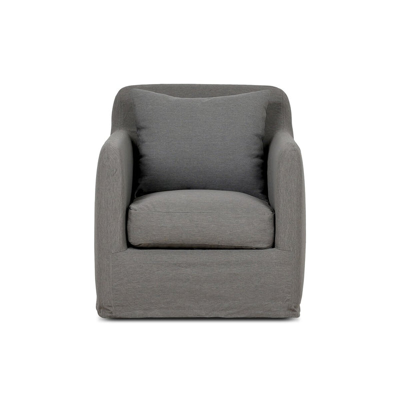 Four Hands Dade Outdoor Slipcover Swivel Chair-Patio Pelican