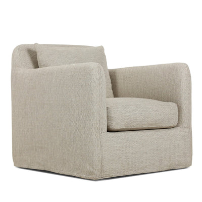 Four Hands Dade Outdoor Slipcover Swivel Chair-Patio Pelican