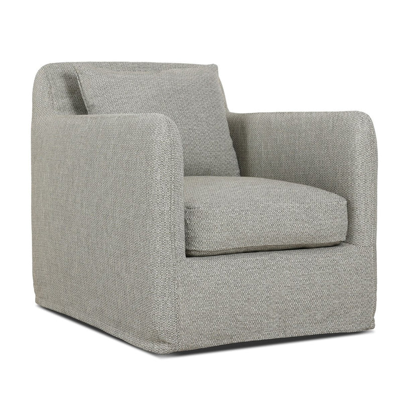 Four Hands Dade Outdoor Slipcover Swivel Chair-Patio Pelican