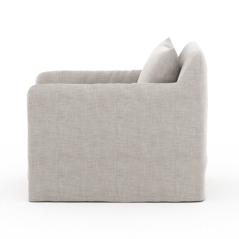 Four Hands Dade Outdoor Slipcover Swivel Chair-Patio Pelican