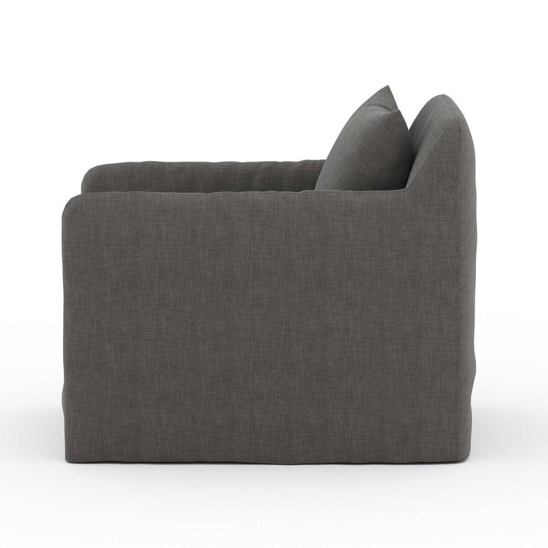 Four Hands Dade Outdoor Slipcover Swivel Chair-Patio Pelican