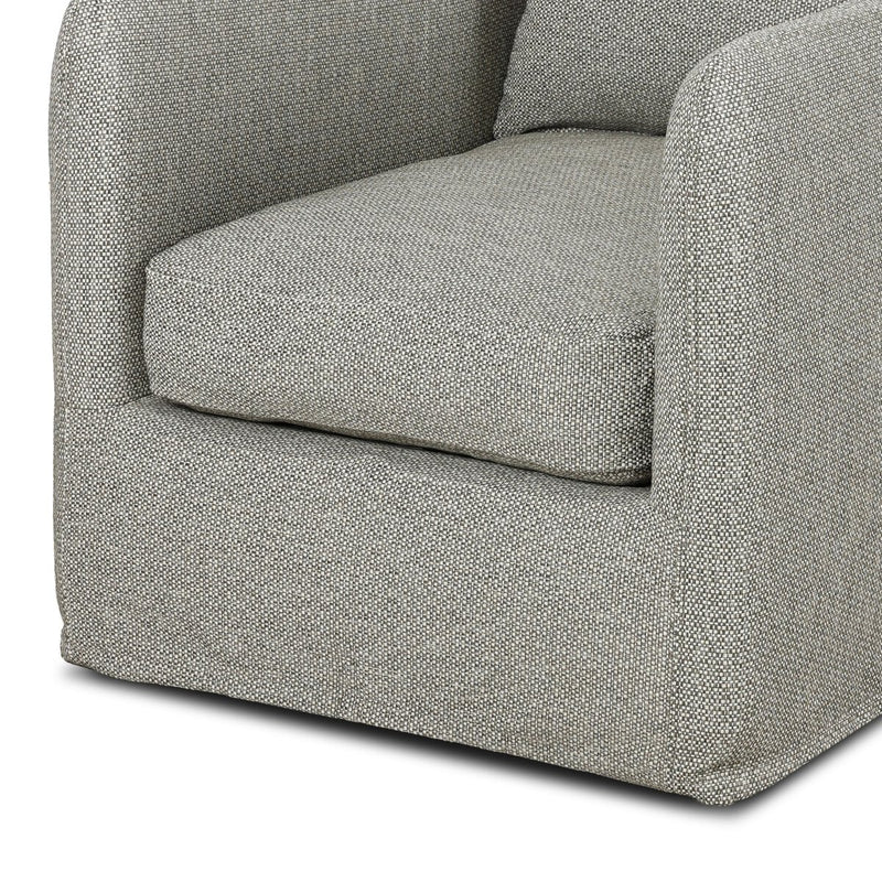Four Hands Dade Outdoor Slipcover Swivel Chair-Patio Pelican