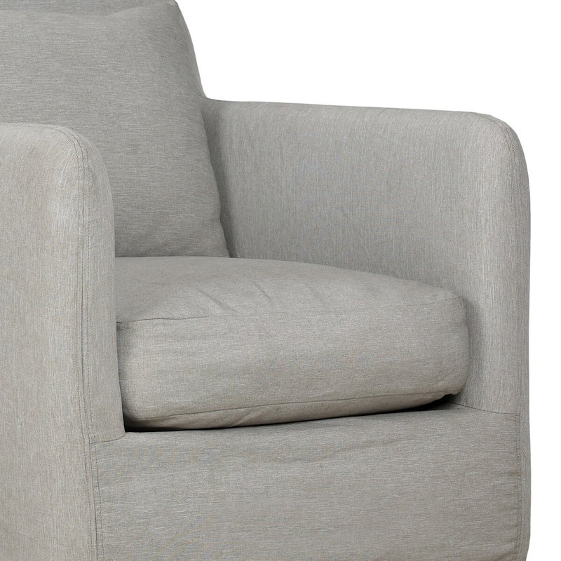Four Hands Dade Outdoor Slipcover Swivel Chair-Patio Pelican
