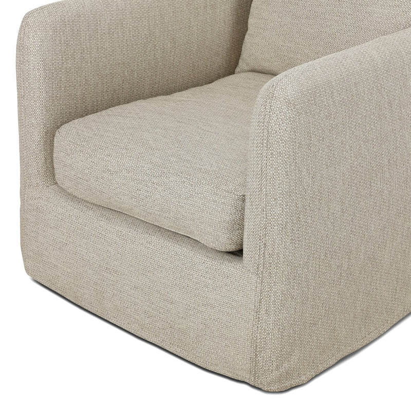 Four Hands Dade Outdoor Slipcover Swivel Chair-Patio Pelican