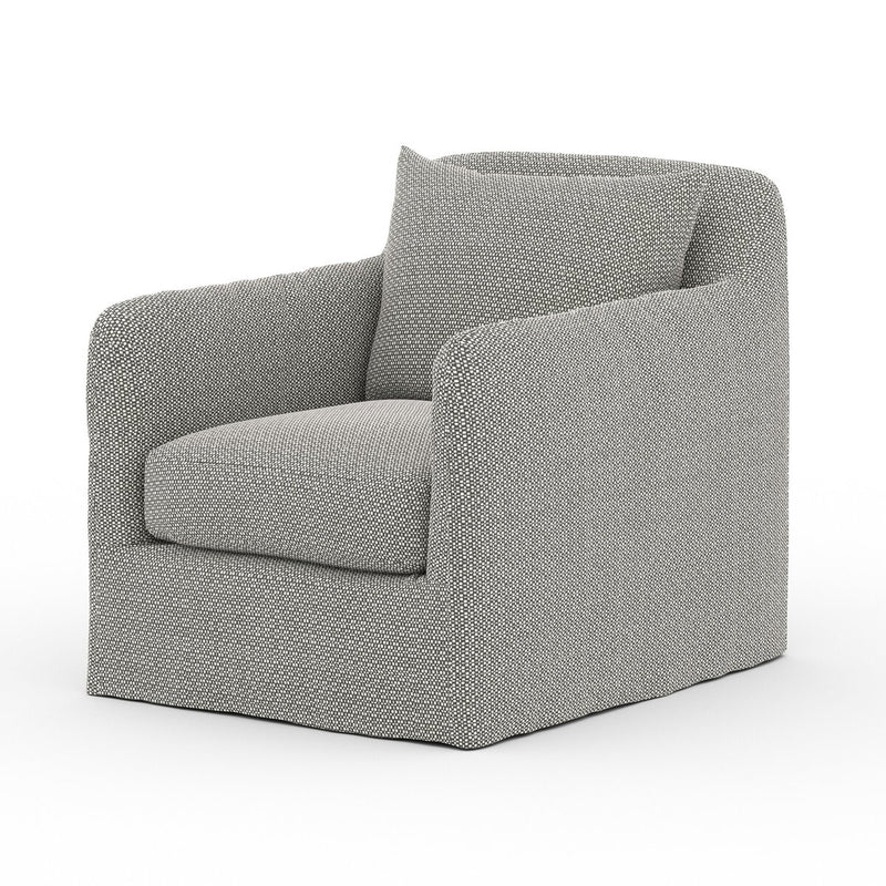 Four Hands Dade Outdoor Slipcover Swivel Chair-Patio Pelican