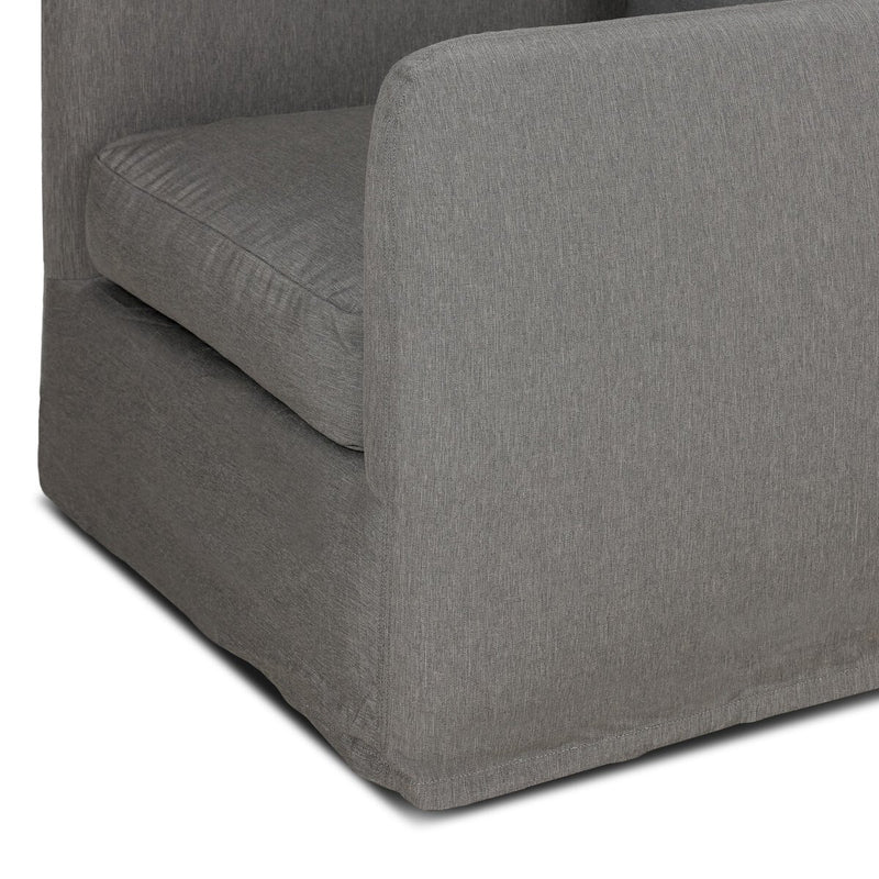 Four Hands Dade Outdoor Slipcover Swivel Chair-Patio Pelican