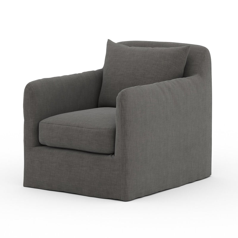 Four Hands Dade Outdoor Slipcover Swivel Chair-Patio Pelican