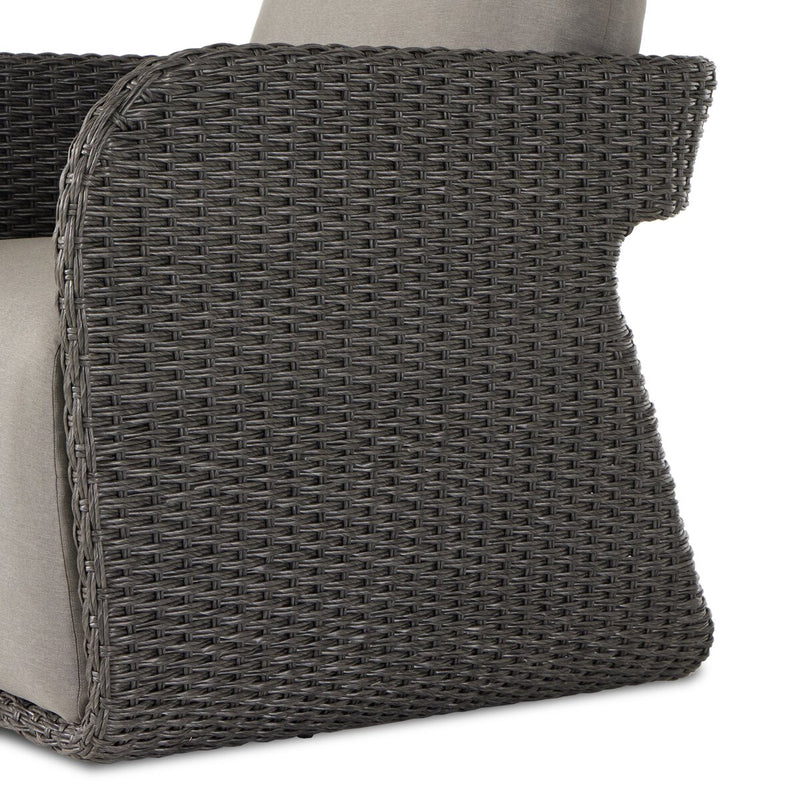 Four Hands Geneva Outdoor Swivel Chair-Patio Pelican