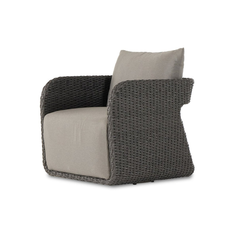 Four Hands Geneva Outdoor Swivel Chair-Patio Pelican
