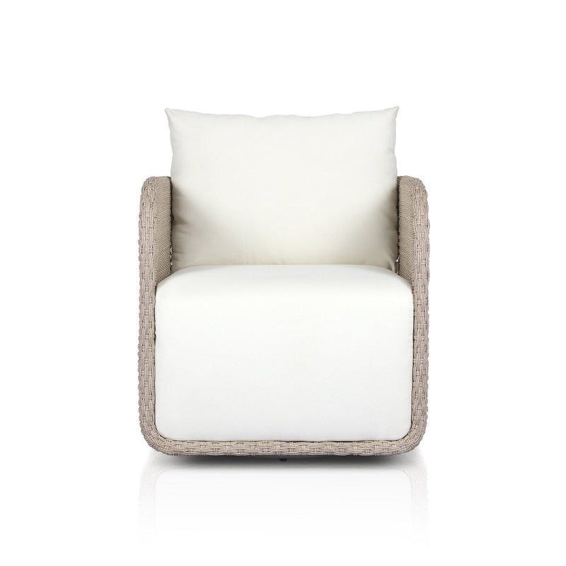 Four Hands Geneva Outdoor Swivel Chair-Patio Pelican