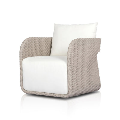 Four Hands Geneva Outdoor Swivel Chair-Patio Pelican