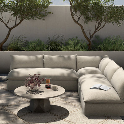 Four Hands Grant Outdoor 3-Piece Sectional Sofa-Patio Pelican