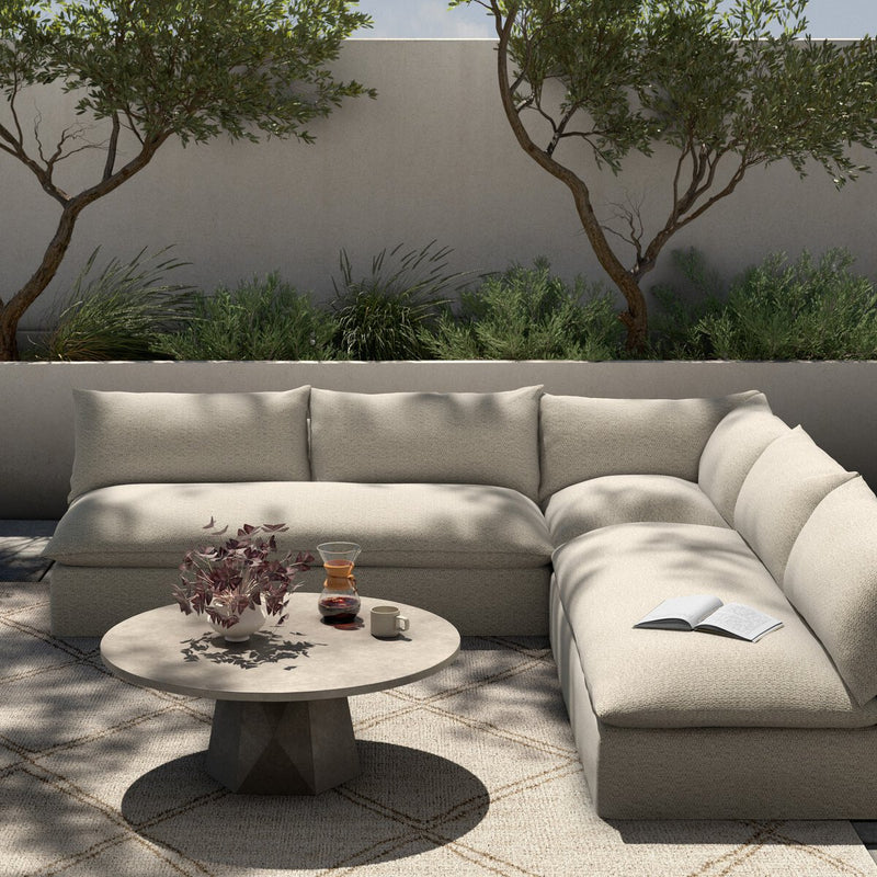 Four Hands Grant Outdoor 3-Piece Sectional Sofa-Patio Pelican