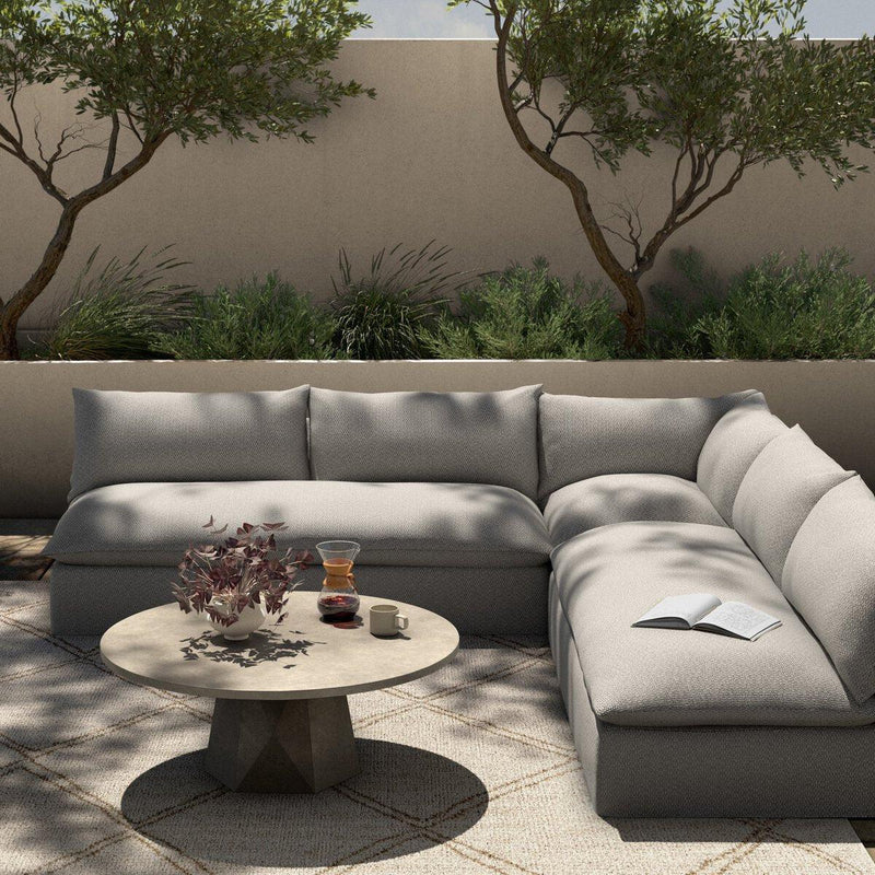 Four Hands Grant Outdoor 3-Piece Sectional Sofa-Patio Pelican