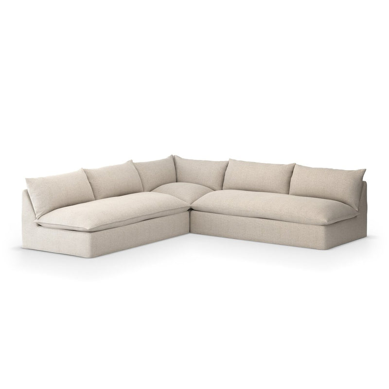 Four Hands Grant Outdoor 3-Piece Sectional Sofa-Patio Pelican