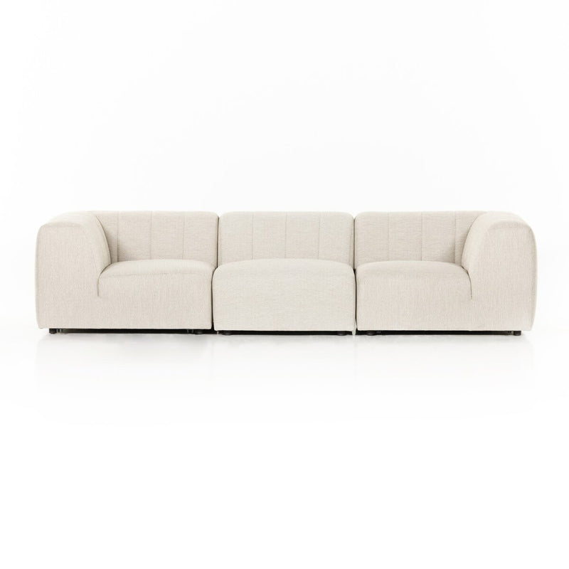 Four Hands Gwen Outdoor 3-Piece Sectional Sofa-Patio Pelican