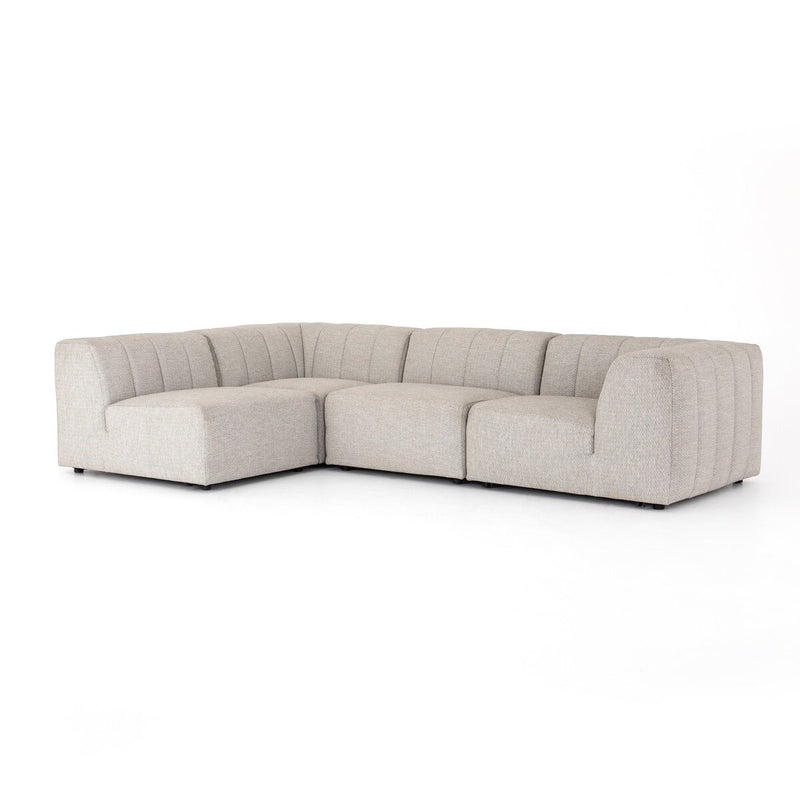 Four Hands Gwen Outdoor 4-Piece Sectional-Patio Pelican