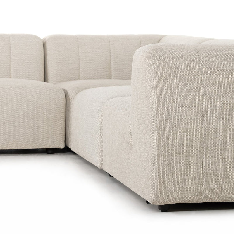 Four Hands Gwen Outdoor 4-Piece Sectional-Patio Pelican