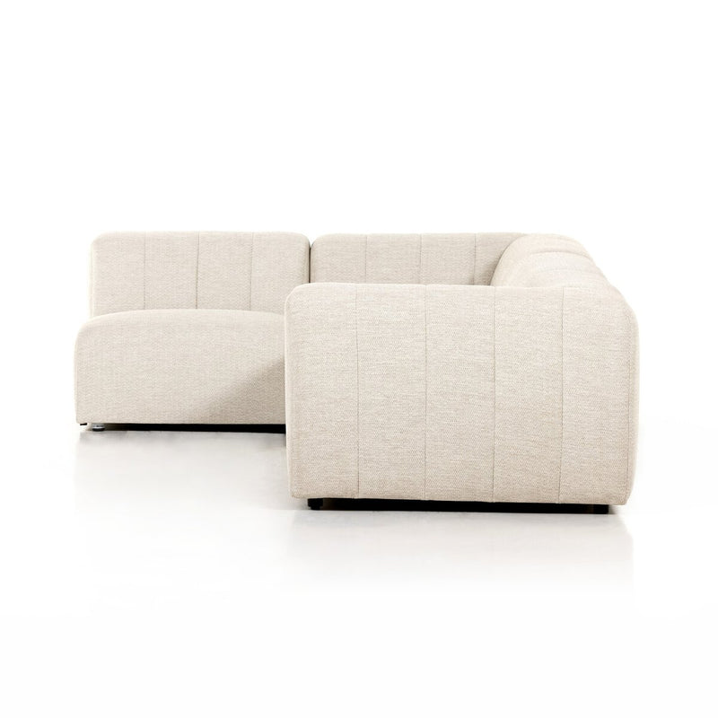 Four Hands Gwen Outdoor 4-Piece Sectional-Patio Pelican