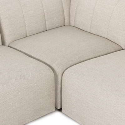 Four Hands Gwen Outdoor 4-Piece Sectional-Patio Pelican