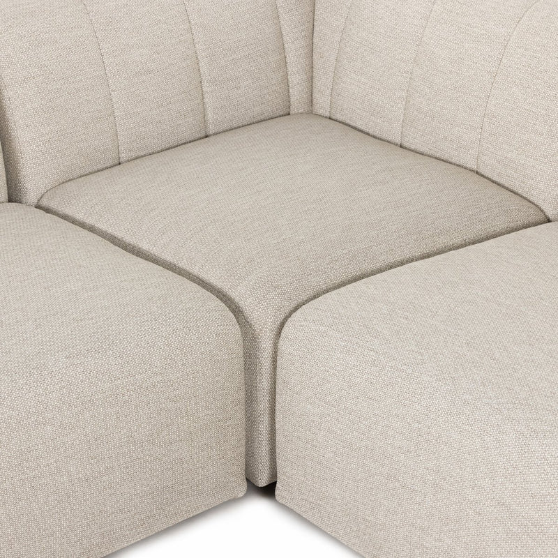 Four Hands Gwen Outdoor 4-Piece Sectional-Patio Pelican