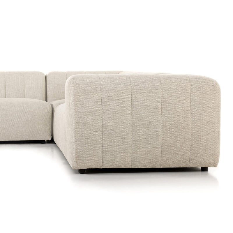 Four Hands Gwen Outdoor 5-Piece Sectional-Patio Pelican