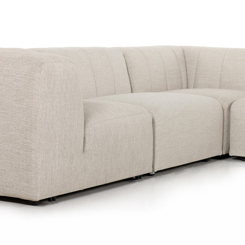 Four Hands Gwen Outdoor 5-Piece Sectional-Patio Pelican