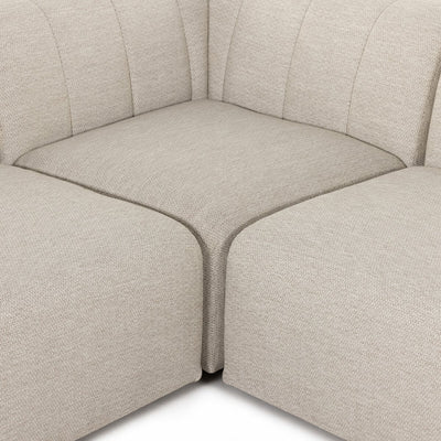 Four Hands Gwen Outdoor 5-Piece Sectional-Patio Pelican
