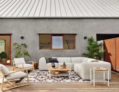 Four Hands Gwen Outdoor 5-Piece Sectional-Patio Pelican