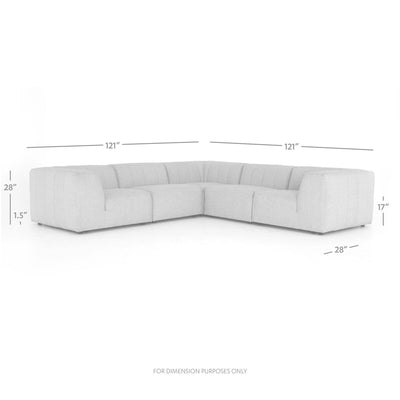 Four Hands Gwen Outdoor 5-Piece Sectional-Patio Pelican