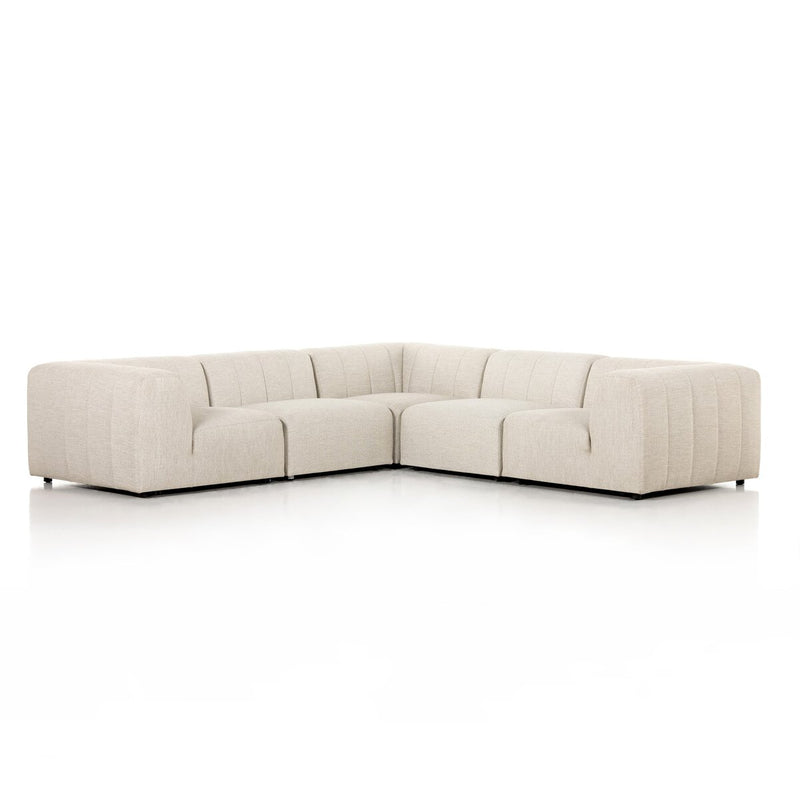 Four Hands Gwen Outdoor 5-Piece Sectional-Patio Pelican