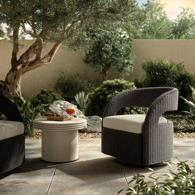 Four Hands Hawkins Outdoor Swivel Chair-Patio Pelican