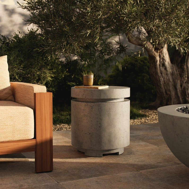 Four Hands Higgins Outdoor Round Propane Enclosure-Patio Pelican