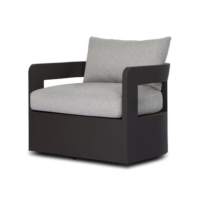 Four Hands Jackson Outdoor Metal Swivel Chair-Patio Pelican