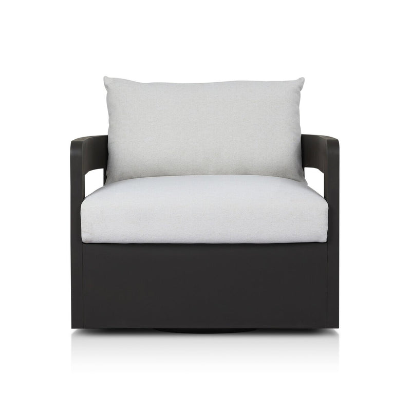 Four Hands Jackson Outdoor Metal Swivel Chair-Patio Pelican