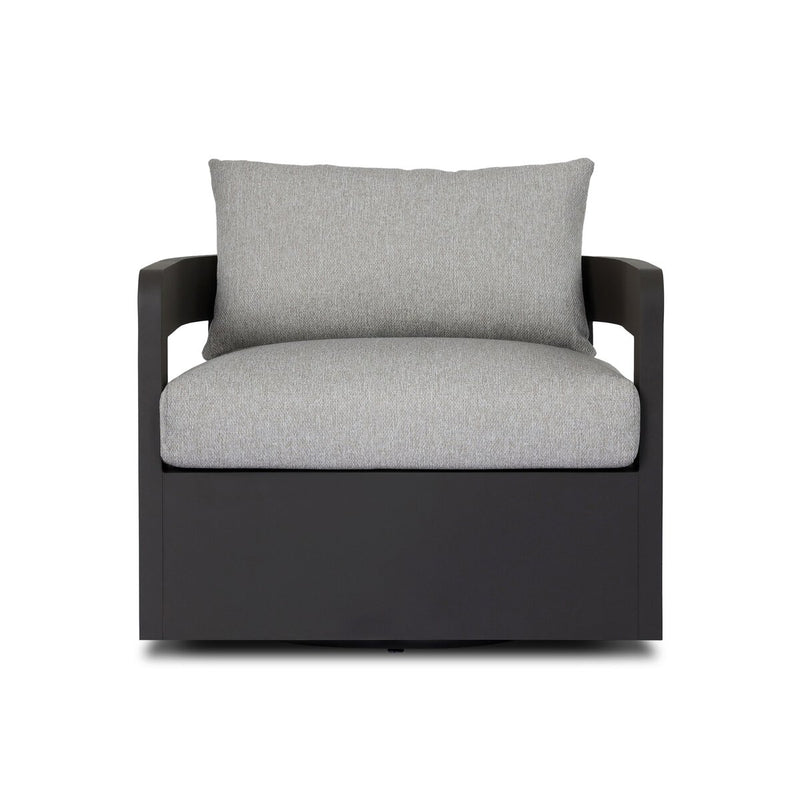 Four Hands Jackson Outdoor Metal Swivel Chair-Patio Pelican